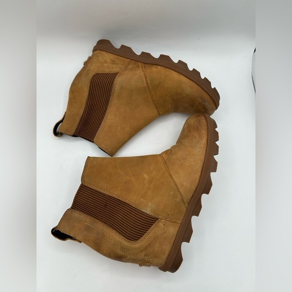 Sorel Joan of Arctic™ Wedge II Chelsea Wedge Platform Bootie Boot Camel brown - Picture 10 of 11
